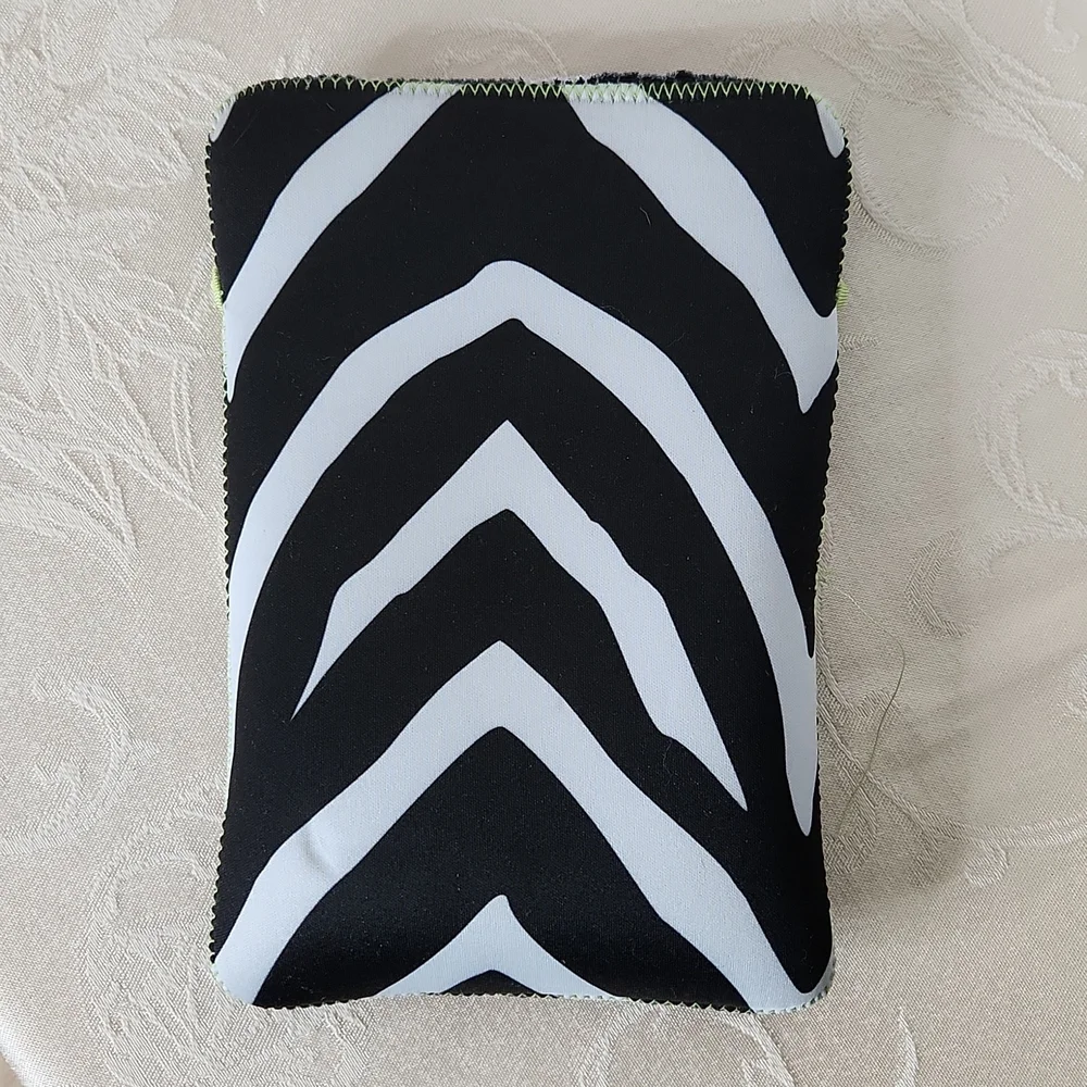 Macbeth Collection reversible mini tablet sleeve/ case floral zebra print